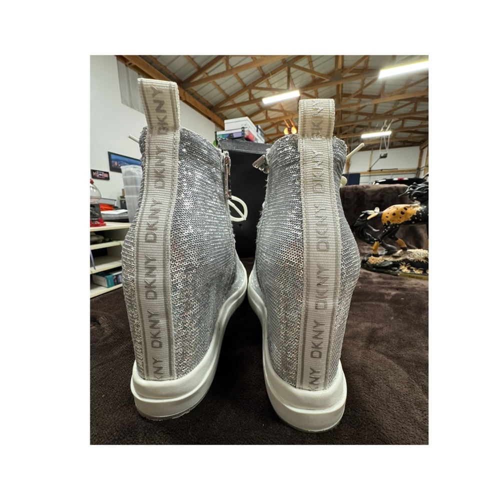 DKNY Sophie Wedge Sneakers size 9 - Picture 5 of 10
